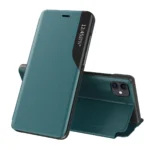 Eco Leather View Case Elegant Bookcase Type Case With Kickstand For Green Kryt iPhone 13 Pro