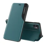 Eco Leather View Case Elegant Bookcase Type Case With Kickstand For Green Kryt iPhone 13 Pro Max