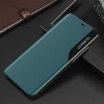 Eco Leather View Case Elegant Bookcase Type Case With Kickstand For Green Kryt iPhone 13 Pro Max