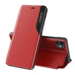 Eco Leather View Case Elegant Bookcase Type Case With Kickstand For Red Kryt iPhone 13 Pro