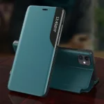 Eco Leather View Case Elegant Bookcase Type Case With Kickstand For Red Kryt iPhone 13 Pro Max