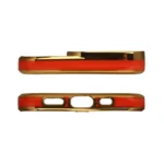 Fashion Case For Gold Frame Gel Cover Red Kryt iPhone 12 Pro Max