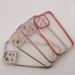 Fashion Case For Gold Frame Gel Cover Red Kryt iPhone 12 Pro Max