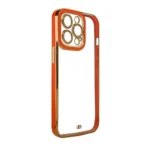 Fashion Case For Gold Frame Gel Cover Red Kryt iPhone 12 Pro Max