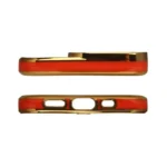 Fashion Case For Gold Frame Gel Cover Red Kryt iPhone 12 Pro Max