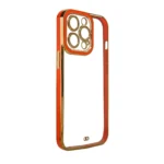 Fashion Case For Gold Frame Gel Cover Red Kryt iPhone 13 Pro