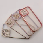 Fashion Case For Gold Frame Gel Cover Red Kryt iPhone 13 Pro