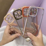 Fashion Case For Gold Frame Gel Cover Red Kryt iPhone 13 Pro