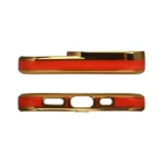 Fashion Case For Gold Frame Gel Cover Red Kryt iPhone 13 Pro