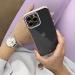 Fashion Case For Gold Frame Gel Cover Red Kryt iPhone 13 Pro Max