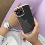 Fashion Case For Gold Frame Gel Cover Red Kryt iPhone 13 Pro Max