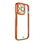Fashion Case For Gold Frame Gel Cover Red Kryt iPhone 13 Pro Max