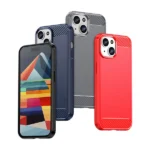 Flexible Carbon Case With A Carbon Pattern For - Blue Kryt iPhone 15