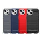Flexible Carbon Case With A Carbon Pattern For - Blue Kryt iPhone 15