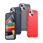Flexible Carbon Case With A Carbon Pattern For - Blue Kryt iPhone 15