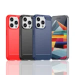 Flexible Carbon Pattern Case For Carbon Case - Black Kryt iPhone 15 Pro