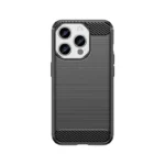 Flexible Carbon Pattern Case For Carbon Case - Black Kryt iPhone 15 Pro