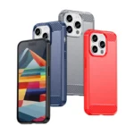 Flexible Carbon Pattern Case For Carbon Case - Black Kryt iPhone 15 Pro