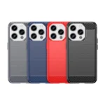 Flexible Carbon Pattern Case For Carbon Case - Black Kryt iPhone 15 Pro