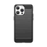 Flexible Carbon Pattern Case For Carbon Case - Black Kryt iPhone 15 Pro Max