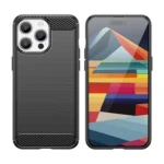 Flexible Carbon Pattern Case For Carbon Case - Blue Kryt iPhone 15 Pro