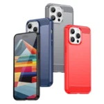 Flexible Carbon Pattern Case For Carbon Case - Blue Kryt iPhone 15 Pro Max