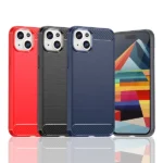 Flexible Carbon Pattern Case For Plus Carbon Case - Blue Kryt iPhone 15 Plus