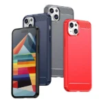 Flexible Carbon Pattern Case For Plus Carbon Case - Blue Kryt iPhone 15 Plus