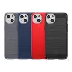 Flexible Carbon Pattern Case For Plus Carbon Case - Blue Kryt iPhone 15 Plus