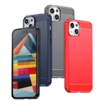 Flexible Carbon Pattern Case For Plus Carbon Case - Blue Kryt iPhone 15 Plus