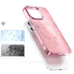 Glitter Case MagSafe Pink With Glitter Kryt iPhone 16 Pro Max