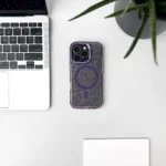 Glitter Case MagSafe Purple With Glitter Kryt iPhone 16