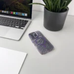 Glitter Case MagSafe Purple With Glitter Kryt iPhone 16