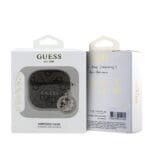 Guess 4G Script PC/PU Charm Brown Kryt AirPods 4