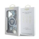 Guess IML Glitter Magnolia and Triangle Logo MagSafe Black Kryt iPhone 16