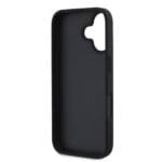 Guess PU Grained 4G Metal Logo Black Kryt iPhone 16