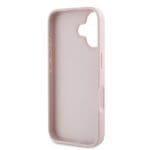 Guess PU Grained 4G Metal Logo Pink Kryt iPhone 16