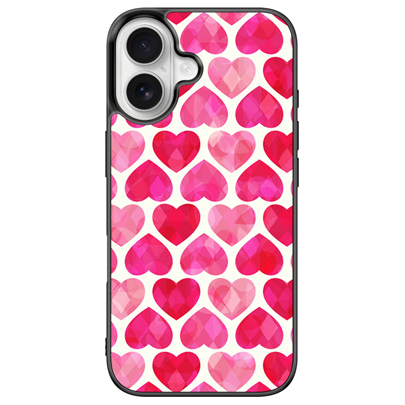 Hearts Pink Kryt iPhone 16