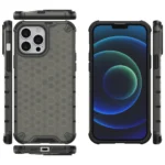 Honeycomb Case Armor Cover With Tpu Bumper For Black Kryt iPhone 13 Pro Max