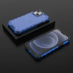 Honeycomb Case Armor Cover With Tpu Bumper For Blue Kryt iPhone 13 Mini