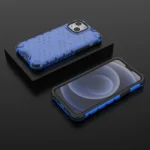 Honeycomb Case Armor Cover With Tpu Bumper For Blue Kryt iPhone 13 Mini