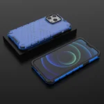 Honeycomb Case Armor Cover With Tpu Bumper For Blue Kryt iPhone 13 Pro Max