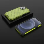 Honeycomb Case Armor Cover With Tpu Bumper For Green Kryt iPhone 13 Mini
