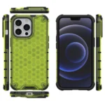 Honeycomb Case Armor Cover With Tpu Bumper For Green Kryt iPhone 13 Pro