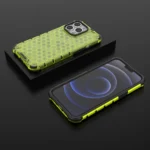 Honeycomb Case Armor Cover With Tpu Bumper For Green Kryt iPhone 13 Pro
