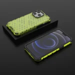 Honeycomb Case Armor Cover With Tpu Bumper For Green Kryt iPhone 13 Pro