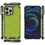 Honeycomb Case Armor Cover With Tpu Bumper For Green Kryt iPhone 13 Pro Max