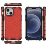 Honeycomb Case Armor Cover With Tpu Bumper For Red Kryt iPhone 13 Mini