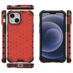 Honeycomb Case Armor Cover With Tpu Bumper For Red Kryt iPhone 13 Mini