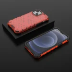 Honeycomb Case Armor Cover With Tpu Bumper For Red Kryt iPhone 13 Mini